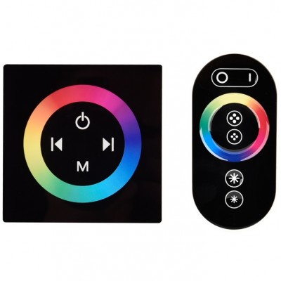 Dimmer Τοίχου με Controller Touch για Ταινία LED RGB 12A 12-24V DC 30-3390